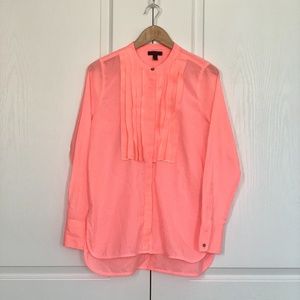 Bright Pink Blouse/Button Down Top